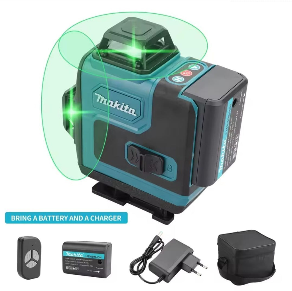 Makita Livella Laser Verde16 Line 3D 360 Gradi Alta Precisione Professionale