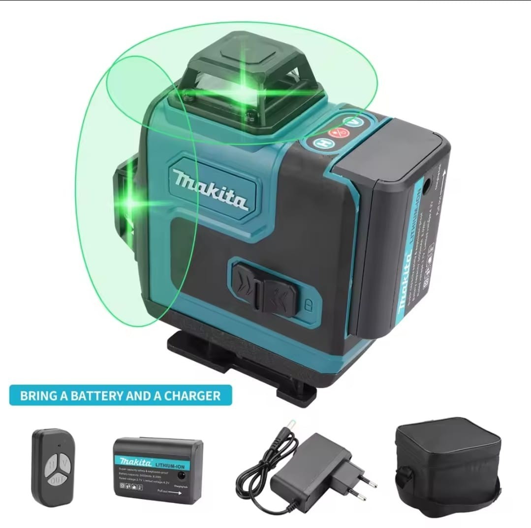 Makita Livella Laser Verde16 Line 3D 360 Gradi Alta Precisione Professionale