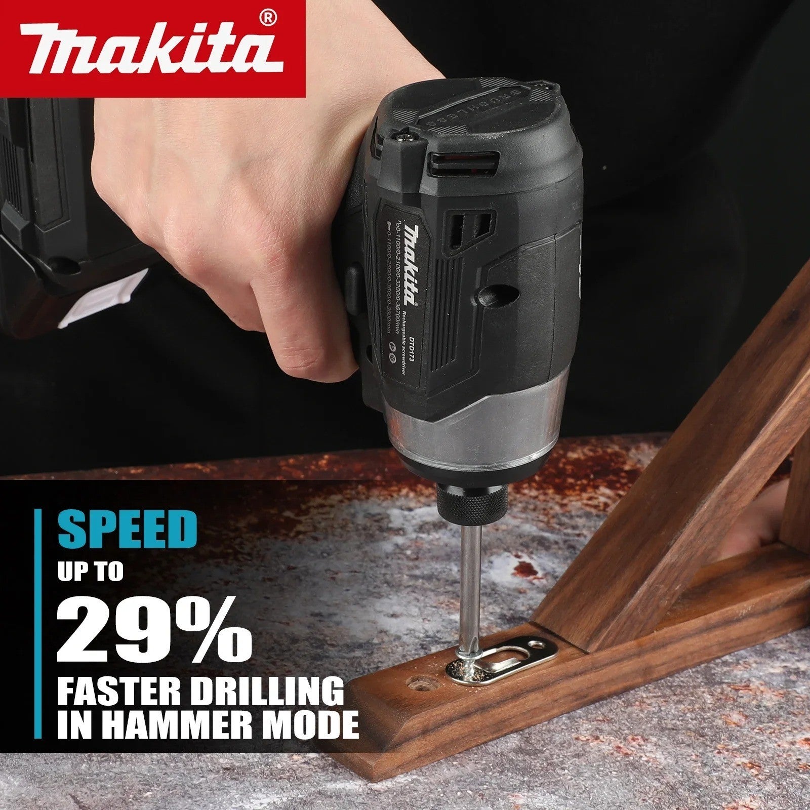Makita DTD173 18V Avvitatore a percussione a batteria LXT BL Motore brushless Tr