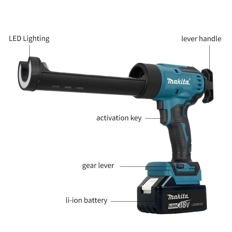 Makita pistola per silicone a batteria con led 18V (batteria non inclusa)