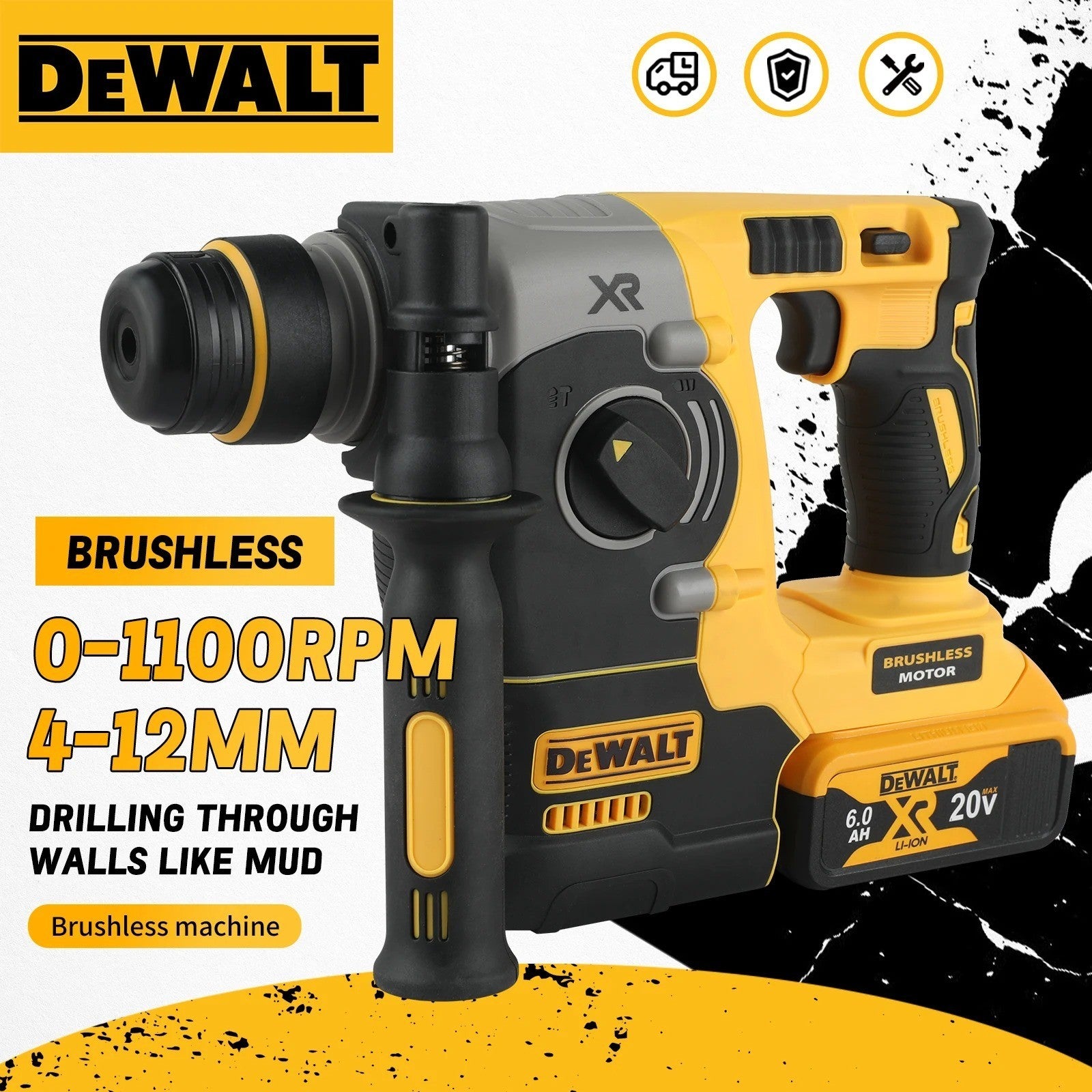 DeWalt DCH273 Tassellatore SDS-Plus 18V/20V MAX Brushless - Trapano Percussione