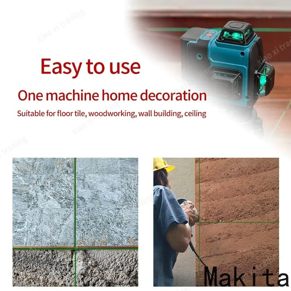 Makita Livella Laser Verde16 Line 3D 360 Gradi Alta Precisione Professionale