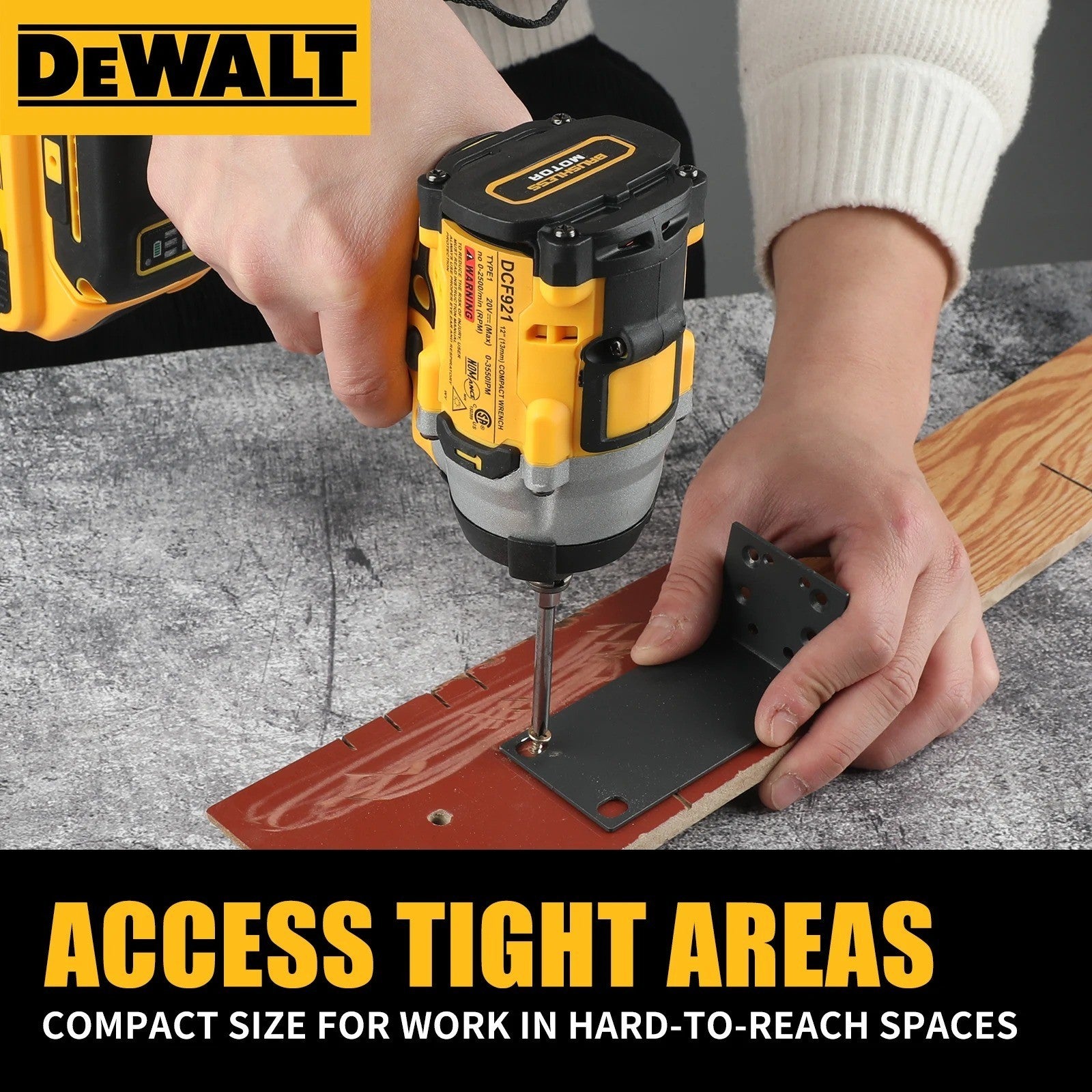 Avvitatore a Impulsi DEWALT DCF921 20V Atomic - 1/2" Brushless - Solo Corpo