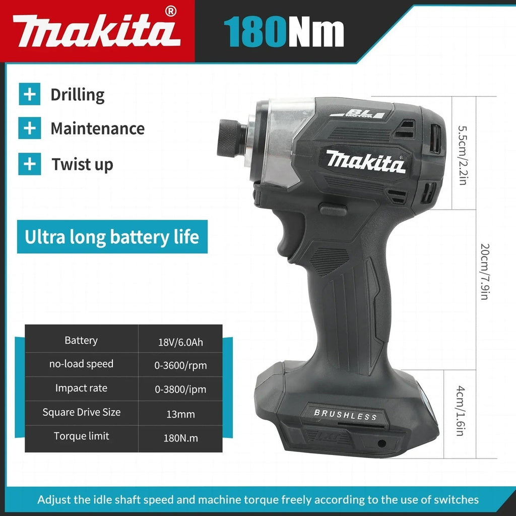 Makita DTD173 18V Avvitatore a percussione a batteria LXT BL Motore brushless Tr