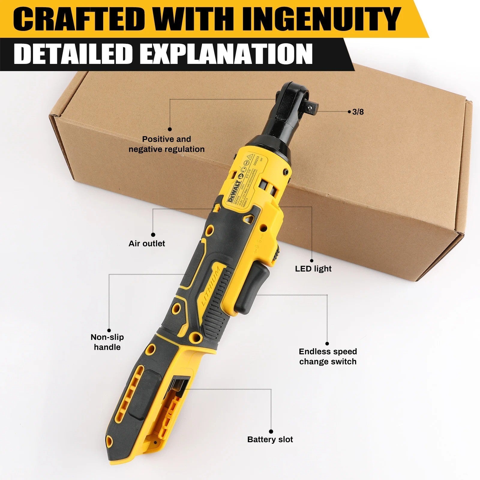 Chiave a cricchetto elettrica Dewalt DCF512 20V Brushless 95Nm