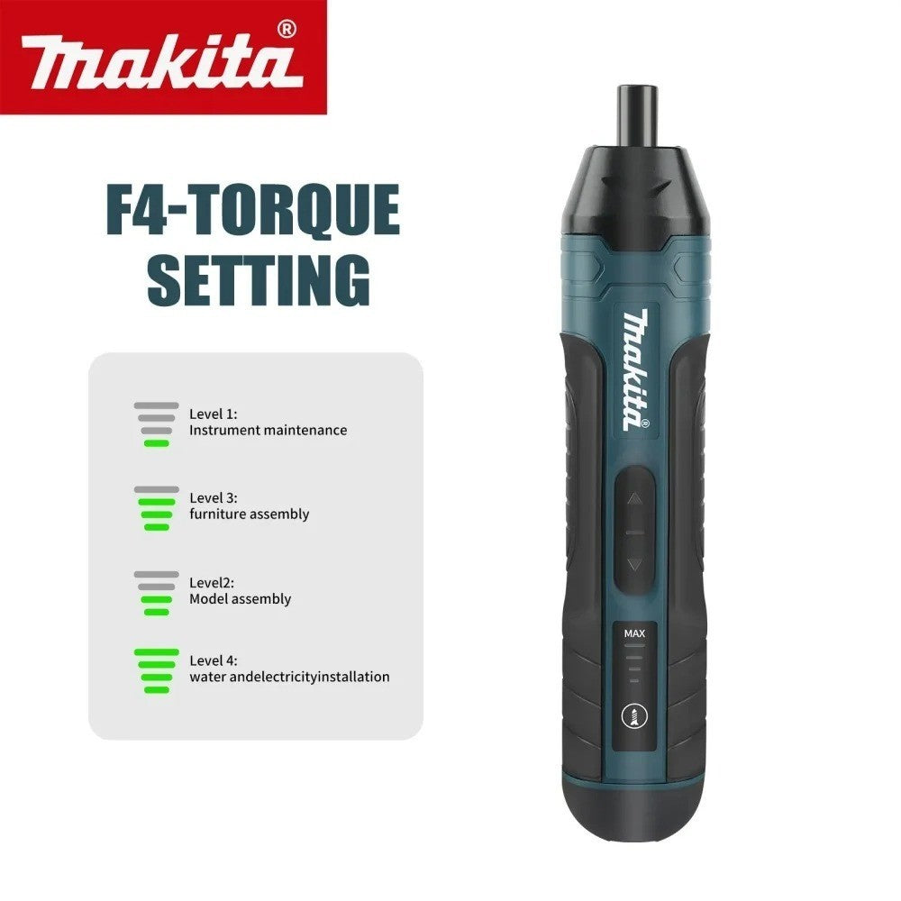 Cacciavite elettrico a batteria Makita 1300mah Regolazione ricaricabile Trapano