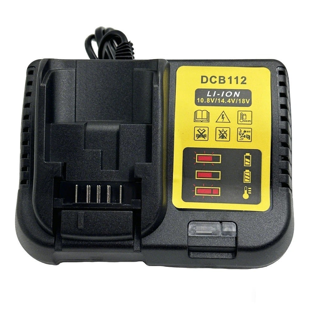 Caricabatterie DCB112 per DeWalt 10.8V 12V 14V 18V 20V Litio DCB205 DCB115 DCB10