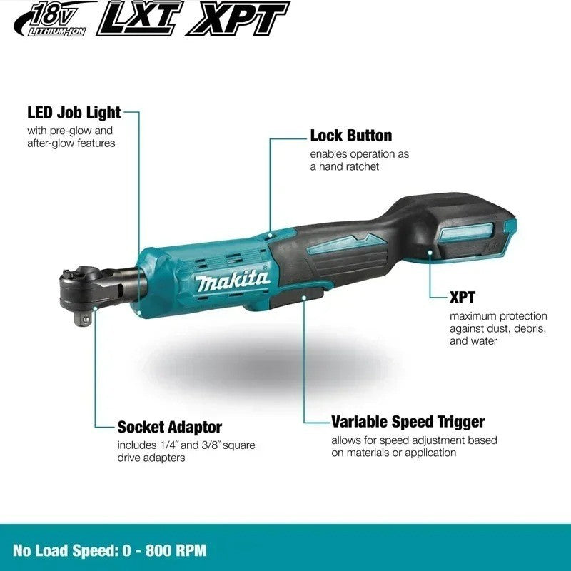 Makita DWR180Z 18V Avvitatore a Cricchetto a Batteria (Solo Corpo)