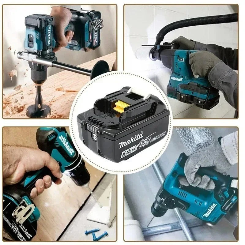 Makita BL1860B 18V, 6Ah Batteria al Litio per Utensili Elettrici