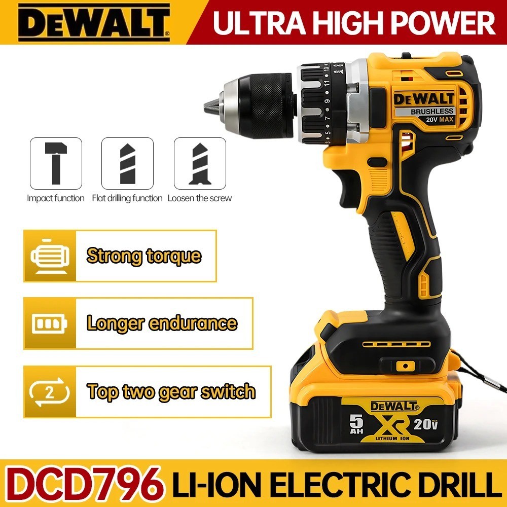 DeWalt DCD796 20V MAX Schlagbohrschrauber – Nur Gehäuse