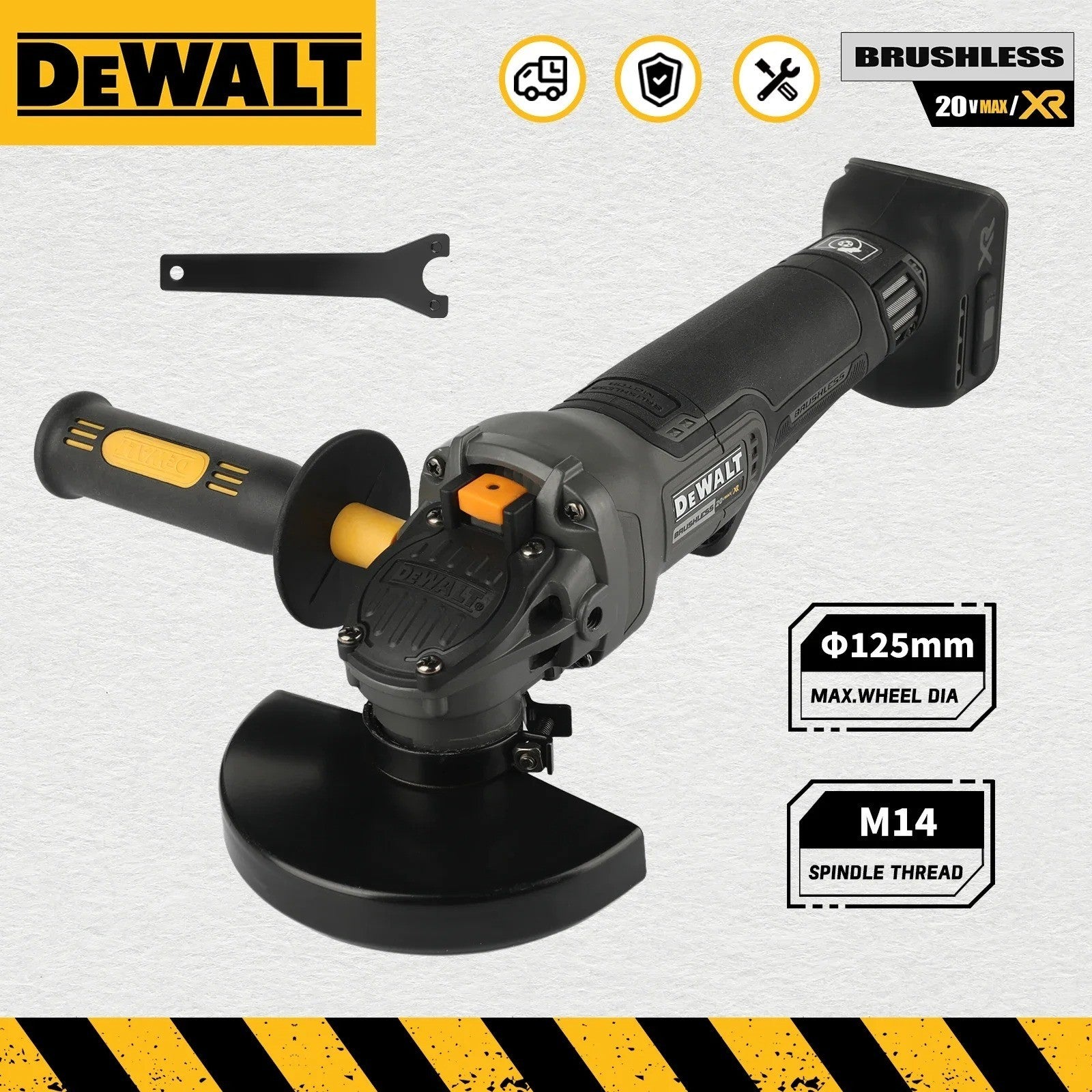 DEWALT McLaren Edition DCG406 Winkelschleifer 18V 125mm M14 9000RPM