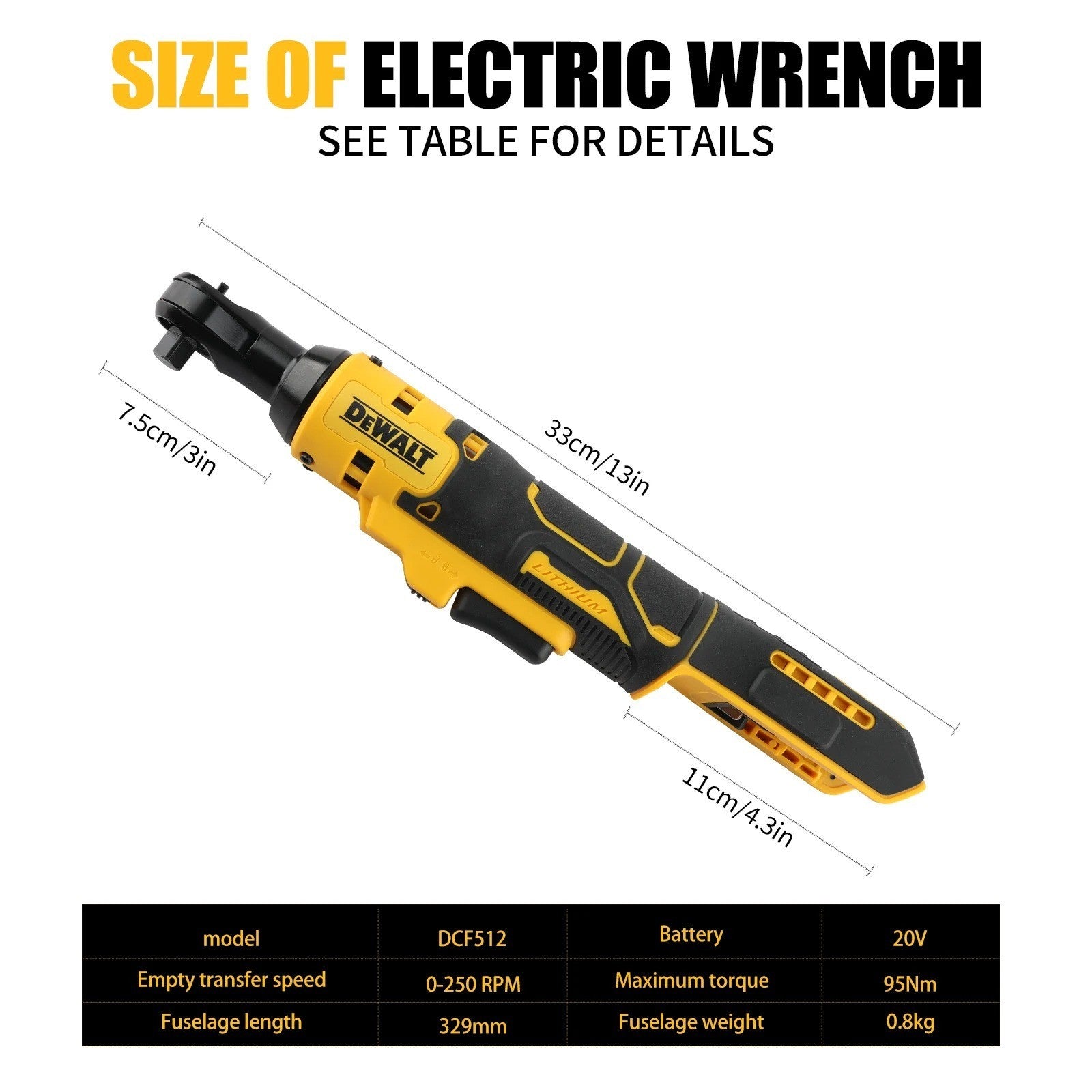 Chiave a cricchetto elettrica Dewalt DCF512 20V Brushless 95Nm