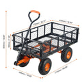Gartenkarre Kippbar 180kg Stahl Handwagen Abnehmbare Seitenwände