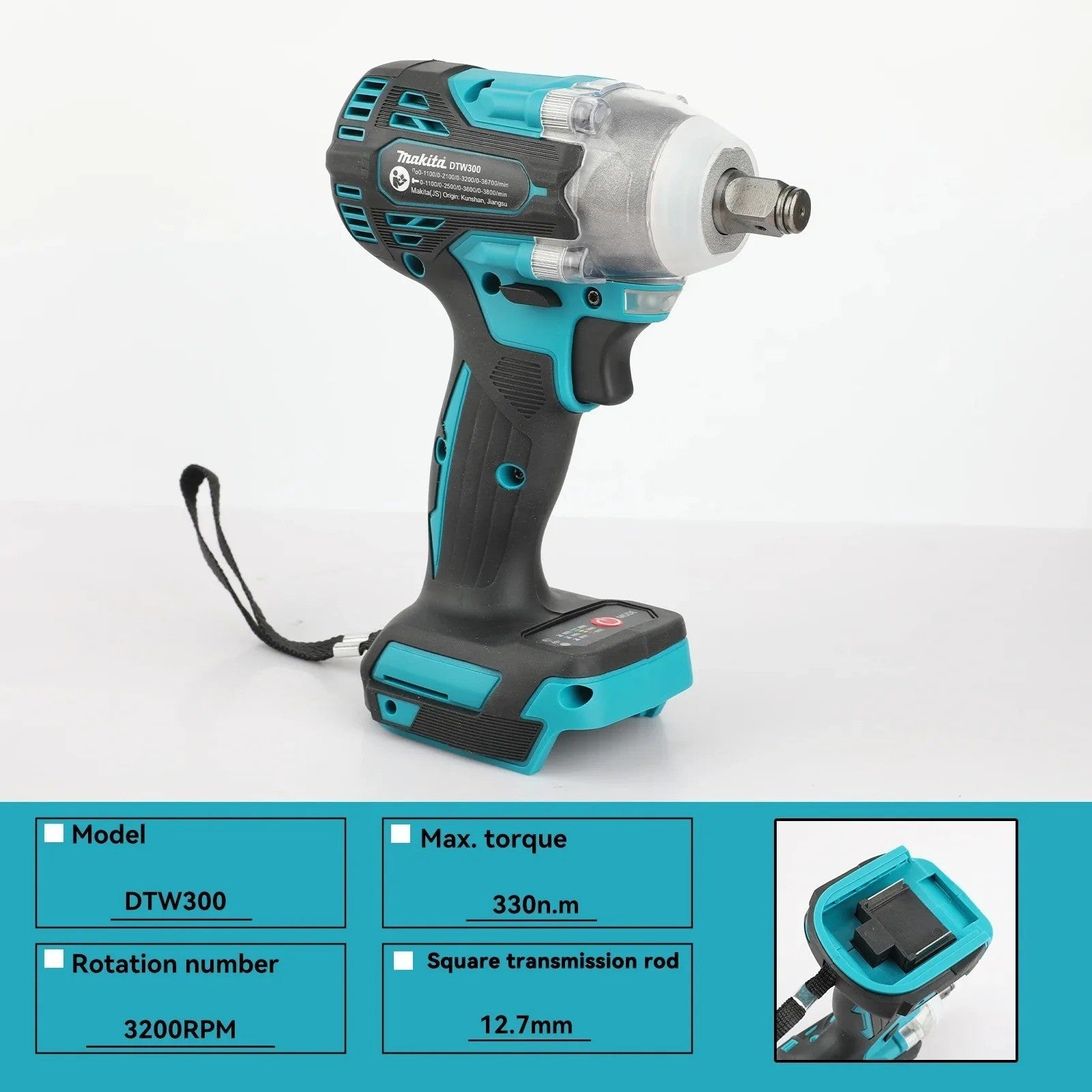 Makita DTW300Z 18V Avvitatore a Impatto - Blu