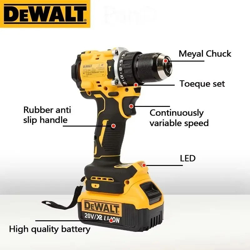 DEWALT DCD805  trapano percussione Batteria al litio 20V Ricaricabile Brushless