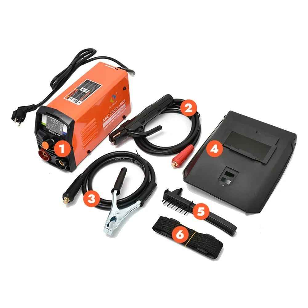 Saldatrice HITBOX ARC200S 2 in 1 ARC MMA LIFT TIG MINI IGBT Inverter Display...