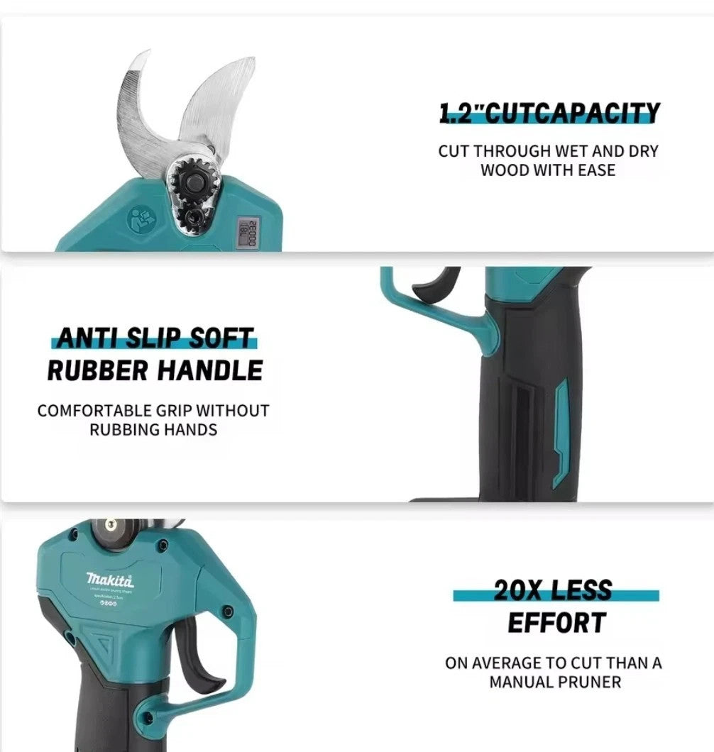 Cesoie Potatura Makita Brushless 20V – Nuovo Modello Senza Batteria, Taglio 45mm