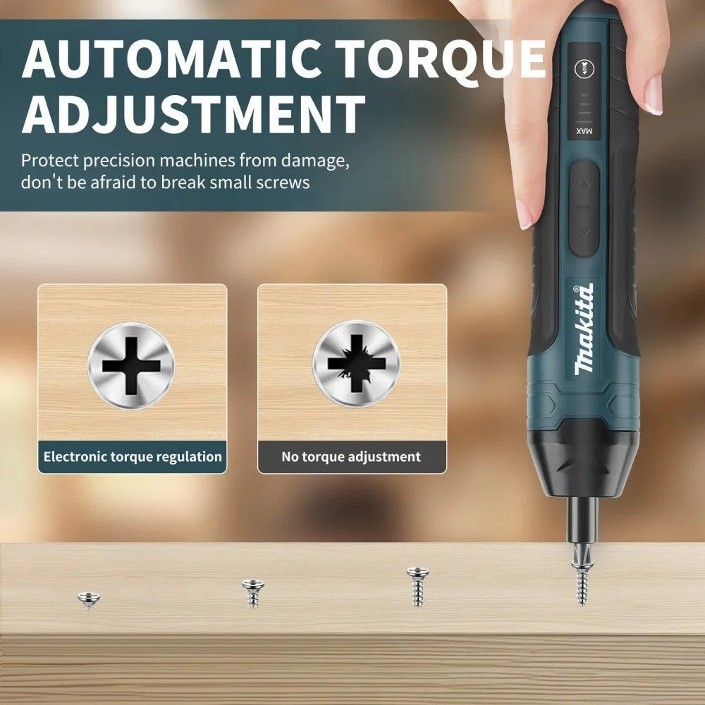 Cacciavite elettrico a batteria Makita 1300mah Regolazione ricaricabile Trapano