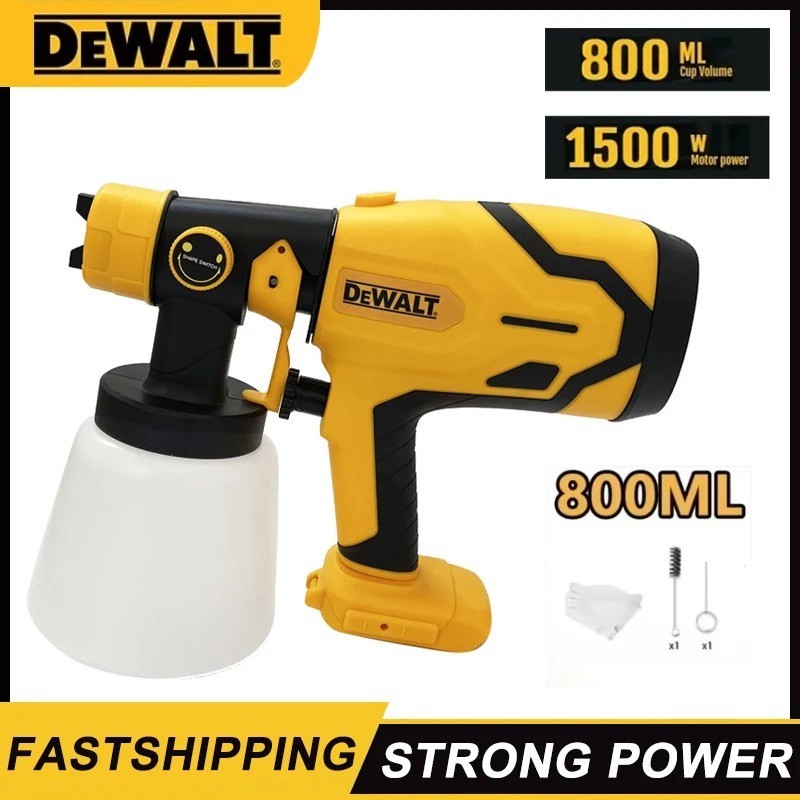 Dewalt 800ML Pistola a spruzzo elettrica a batteria Spruzzatore di vernice