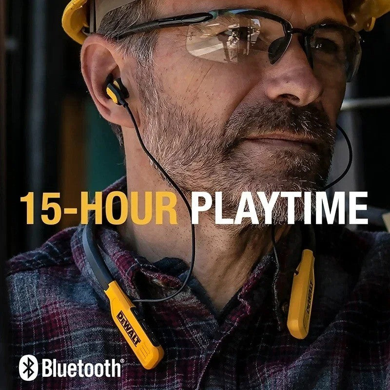 DEWALT Auricolare Bluetooth senza fili da lavoro Pro Cuffie con archetto