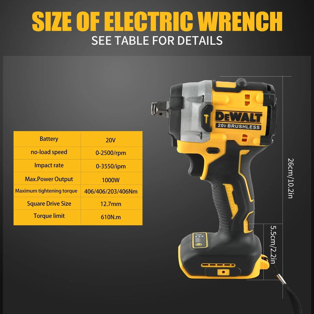 Avvitatore a Impulsi DEWALT DCF921 20V Atomic - 1/2" Brushless - Solo Corpo
