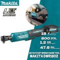 Makita DWR180Z 18V Akku-Ratsche (nur Gehäuse)