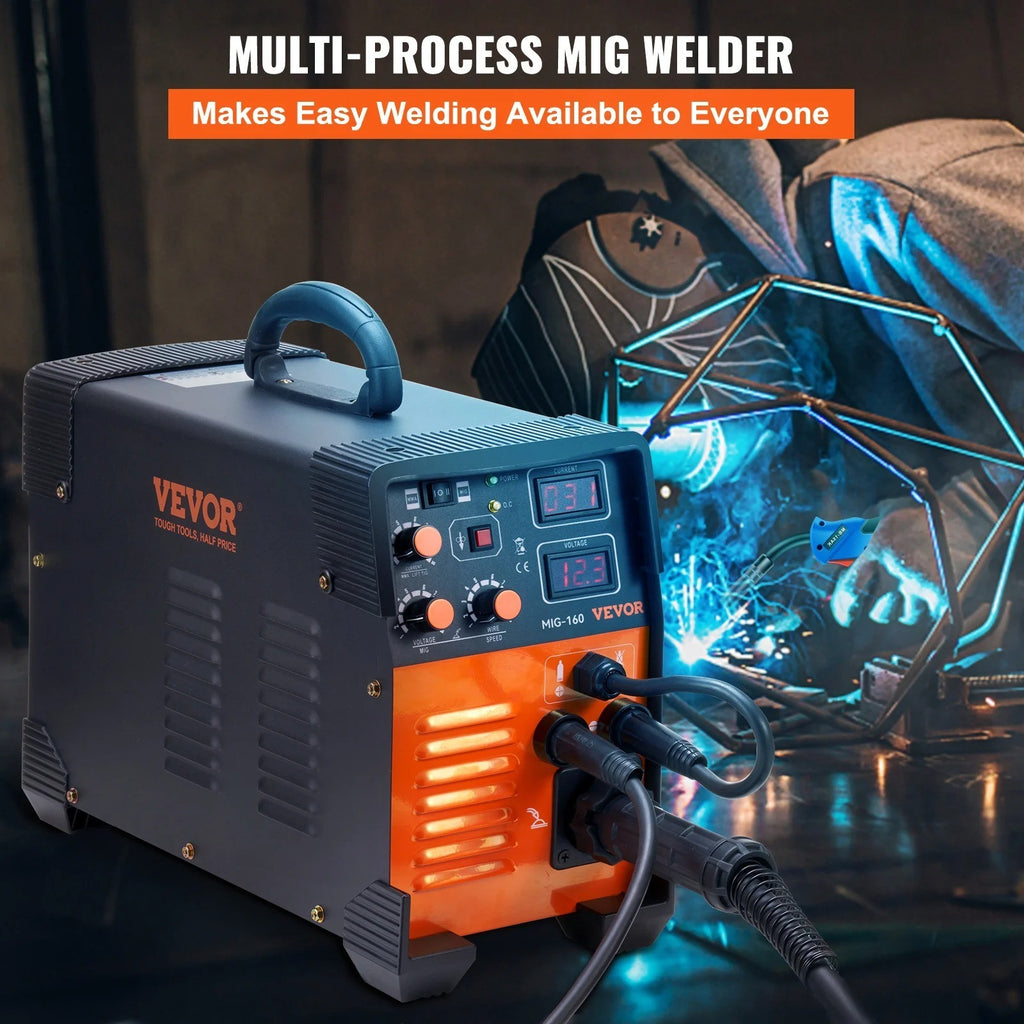 Saldatrice MIG 250A VEVOR MIG MMA TIG 3 in 1 Inverter Portatile