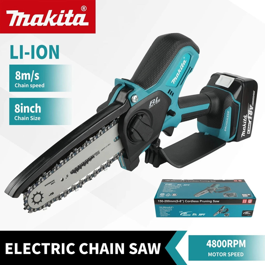Motosega a batteria Makita 18V  6 pollici (Batteria Non Inclusa)